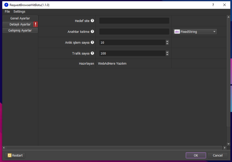 Anahtar Kelime Hit Botu