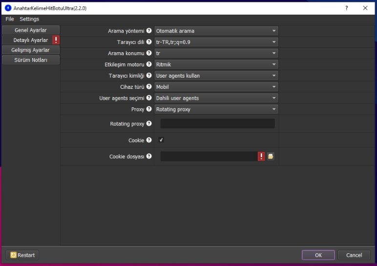 Anahtar Kelime Hit Botu