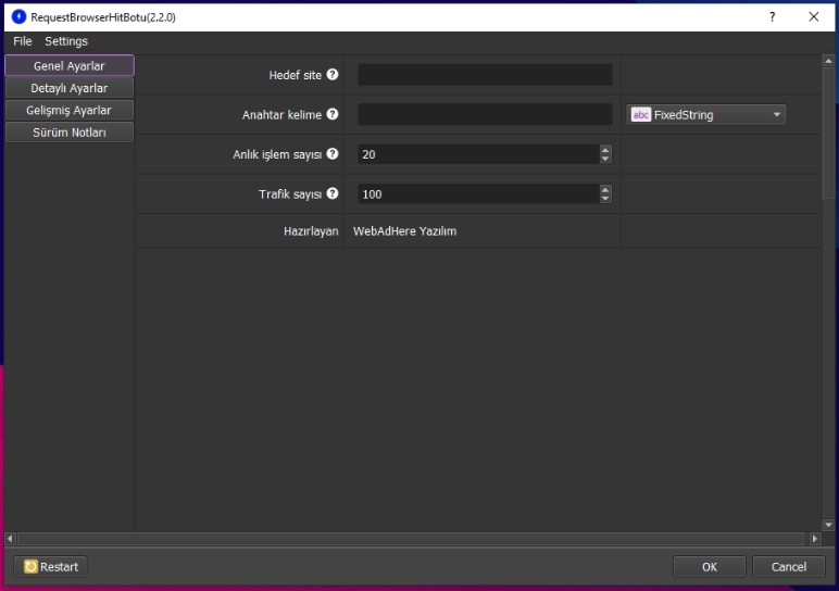 Request Browser Hit Botu
