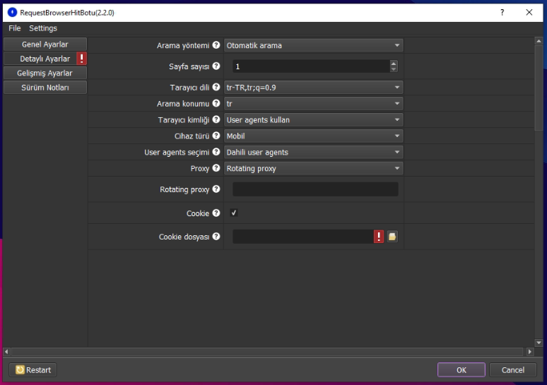 Request Browser Hit Botu